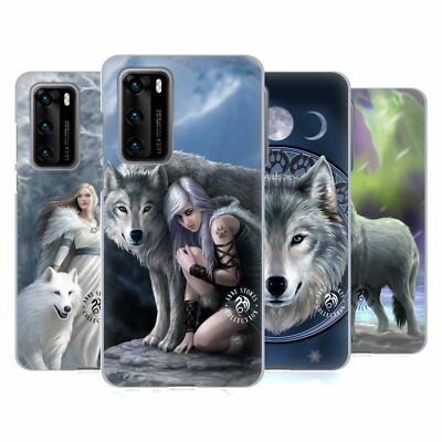 OFFICIAL ANNE STOKES WOLVES SOFT GEL CASE FOR HUAWEI PHONES
