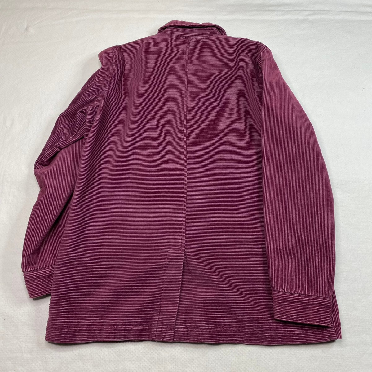 ジャケット・アウター tent cord button various midi coat Denim & Co Womens Jacket sz M Purple Corduroy Button Front