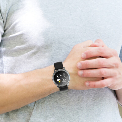 Silicone Soft Smart Watch Strap Smartwatch Belt for Amazfit (Black