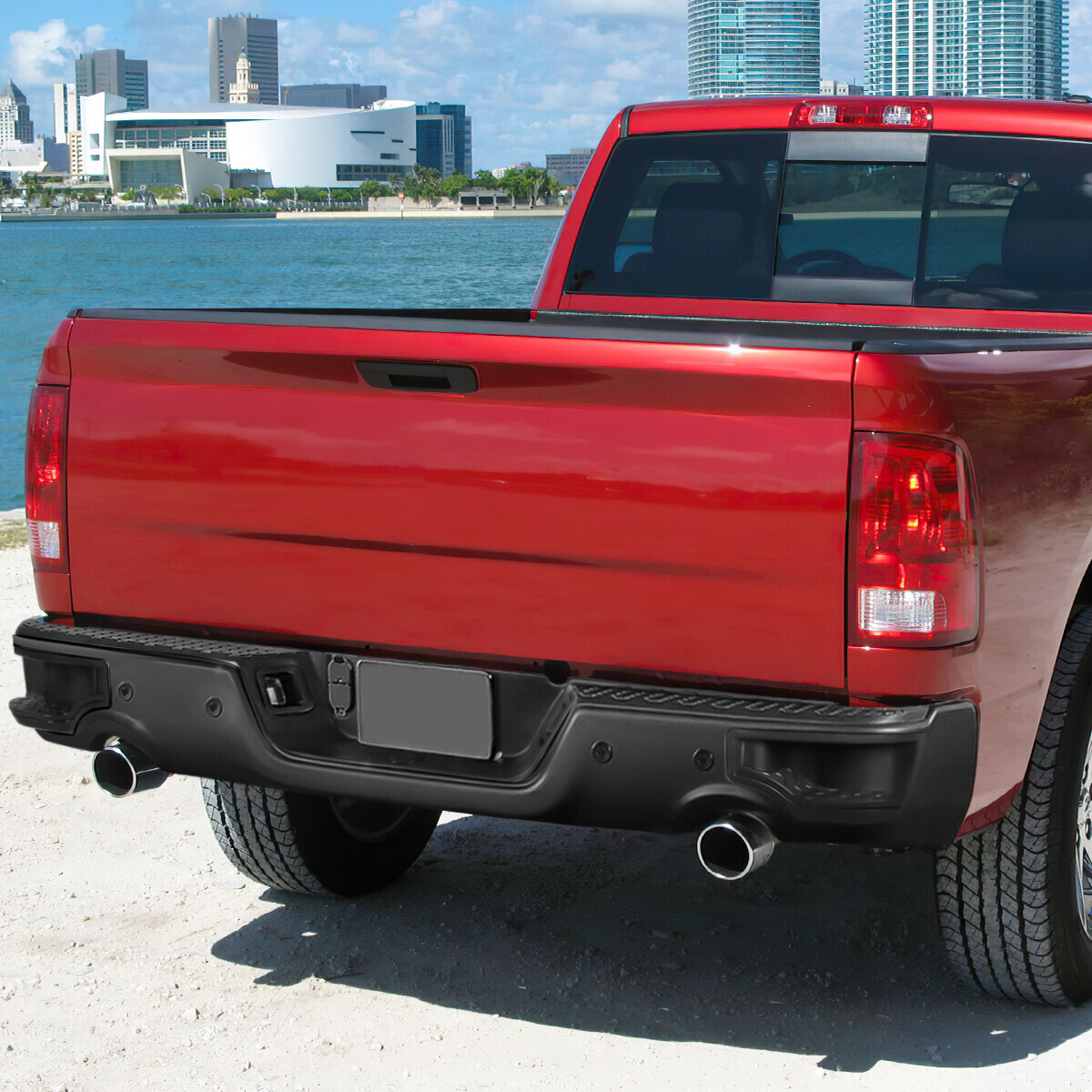 For 0923 Dodge Ram 1500 Classic Rear Bumper w/ Sensor Hole&Dual