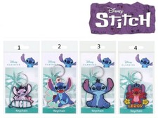 Disney Lilo & Stitch Schl&uuml;sselanh&auml;nger 2D PVC Bagclip - sortiert - NEU OVP
