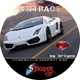 Atari Jaguar CD Game Gem Race in FULL Color DVD case