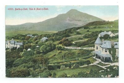 Wales Gwynedd Borth-y-Gest Vale & Moel-y-Gest Photochrom Co Postkarte ca. 1910er
