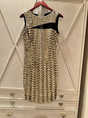 slim fit dress slacks Gold Victorian Sequin NYE Party Dress | Womens Dresses