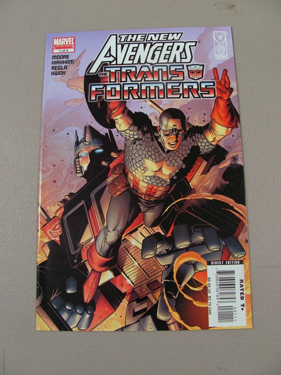 31枚　アベンジャーズ　マーベル　トランスフォーマー　アメコミ　パンフレット東宝 The New Avengers Transformers #1 (2007) VF Marvel Comics BIN