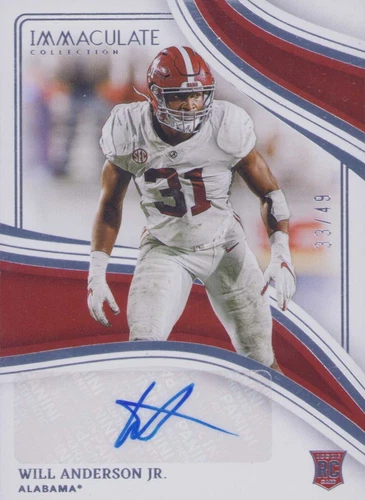 2023 Panini Immaculate Collection Collegiate Will Anderson #RA-WAJ