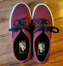 Vans Off The Wall Shoes 721356 Casual Maroon Sneakers Women's Size 6