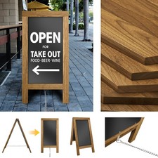 Small Wooden Display Stand A Frame Stand Chalkboard Easel Sidewalk Sign Shelf