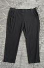NWT Eddie Bauer Black Traveler Ankle Pants Sz XL Lightweight Pull On — photo 1