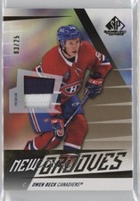 2023-24 Upper Deck SP Game Used New Grooves 3/25 Owen Beck #NG-13 Patch 00em