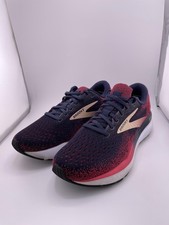 Brooks Ghost 16 Shoes Womens Size 8 Navy Pink Running Road Cushion 1204071B422