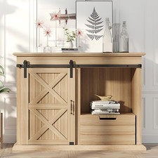 ZEKOO 2.5FT Super Mini Sliding Barn Door Hardware Kit for Single Door Cabinet...