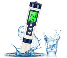 Medidor agua 5 en 1 pH TDS EC salinidad temp ...