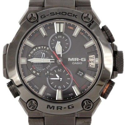 CASIO G-SHOCK MR-G GPS Radio Solar Titanium Black Mens Watch MRG-G2000CB-1AJR