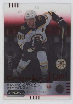 2023-24 Upper Deck Synergy Cranked Up Red 392/599 David Pastrnak #CR-DP 1p1a