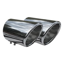 Auspuffblende Endrohr für VW Tiguan 2007-2016 Edelstahl Chrom 2tlg