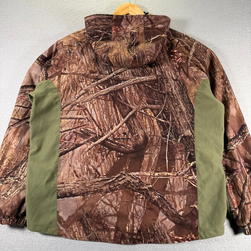 Arctic Shield Men Camo Realtree Hunting Jacket L/G Hooded Water Resistant - Image 2 of 4