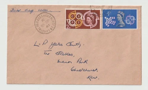 18/9/1961 UK GB FDC - CEPT - 2d & 4d - Royal Parade Chislehurst CDS Postmark