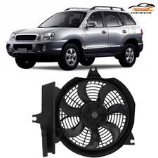 For 2001-2006 Hyundai Santa Fe A/C Condenser Electric Cooling Fan Assembly