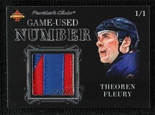 2019 President's Choice Solitaire Series Game Used Number 1/1 Theoren Fleury 7ez
