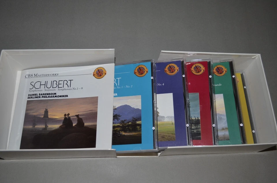 Schubert - Symphonies No.1 - 9 / Barenboim - Berliner Phil. / CBS 1989 / 5CD Box - Bild 2 von 3