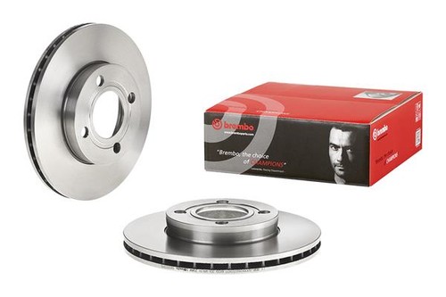 2x BRAKE DISC 09.5033.10 FOR AUDI 90/B3 80/B4 100/C3/C2 DZ/PH/4B/NP/JW/SH 1.8L - Picture 3 of 9