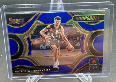 2025/26 Panini Select Euroleague SNAPSHOTS VICTOR WEMBANYAMA BLUE #47/49