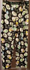 Rick and Morty Pants Green/Black Portal Mayhem Lounge Pajama Pants XL, L, M, S