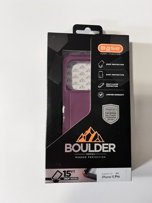 Base Boulder iPhone 15 Pro (6.1 ) Rugged Protection Case Wine MagCharge Enabled