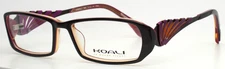 KOALI MOREL 6922K PP083 Brown Purple Womens Rectangle Eyeglasses 51-15-135 B:29