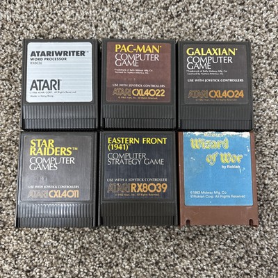 Atari 400 800 1200 XE Game Cartridge Lot Tested Lot of 6