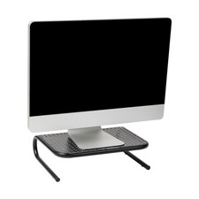 Mind Reader Monitor Stand Laptop Riser Ventilated Desktop Organizer Black 14.5
