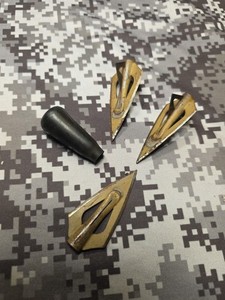 3 BEAR RAZORHEAD GLUE ON BROADHEADS AND HTM BLUNT POINT TRADITIONAL ARCHERY