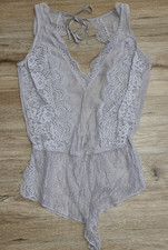Victoria Secret size S Romper Sheer Lace Bodysuit Teddy Lingerie