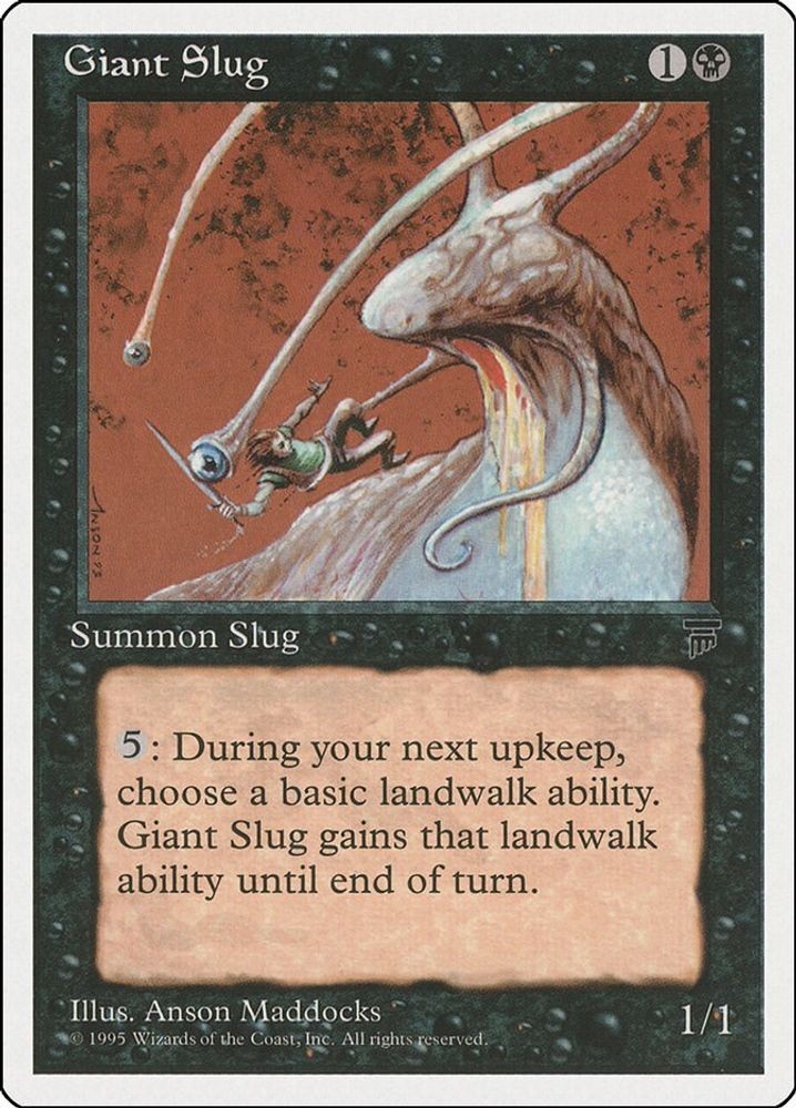 1995 Magic: The Gathering: Chronicles - Giant Slug (#33, Common, Near Mint)