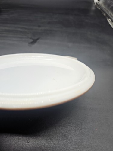 Pyrex Solid Brown 20-C Lid with Handles Replacement Painted Milk Glass Vtg - Picture 5 of 6