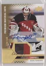 2022 Team Canada Juniors Premium Signatures /199 Kristen Campbell Patch Auto 7i2