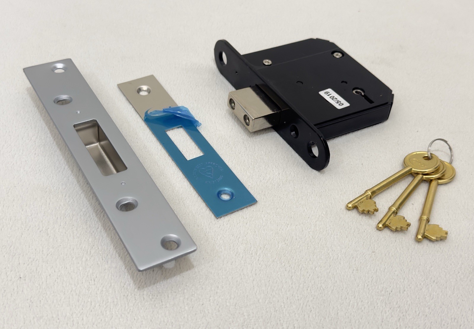 Asec Vital 5 Lever Mortice Deadlock 80mm (3”) British Standard Stainless Steel