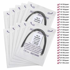 10 Packs/100pcs Dent Orthodontic Super Elastic Niti Rectangular Arch Wires O
