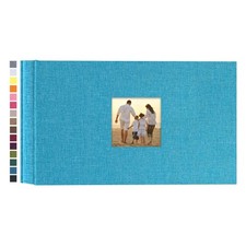 Potricher 4x6 Photo Album - 100 Photos, Linen Cover, Family Memories Picture Boo