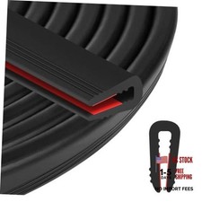 Rubber Edge Trim U Channel - 1/8" Self Adhesive Sheet Metal Edge Guard
