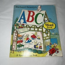 Vintage Richard Scarry's ABC Word Book Oversized Paperback 1971