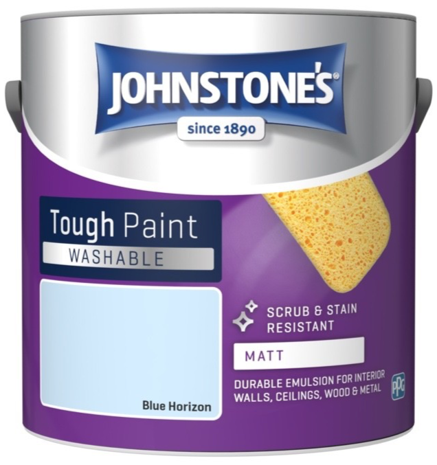 Johnstone's - Matt Emulsion Paint - Blue Horizon - Washable - 2.5L - Image 2