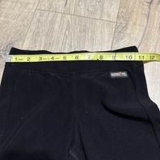 Kerrits Microcord Bootcut Knee Patch riding pants/breeches in black Girls Lg