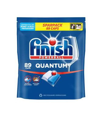 Finish Powerball Quantum All-in-1 Regular Geschirrspültabs Spülmitteltabs 89 Cap