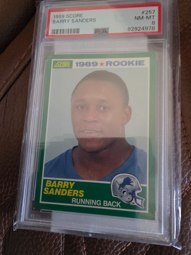 Barry Sanders [Autograph] #257 1989 Panini Score card
