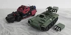 S-658 VINTAGE 1980'S HASBRO GI JOE THUNDER MACHINE & WOLVERINE VEHICLES