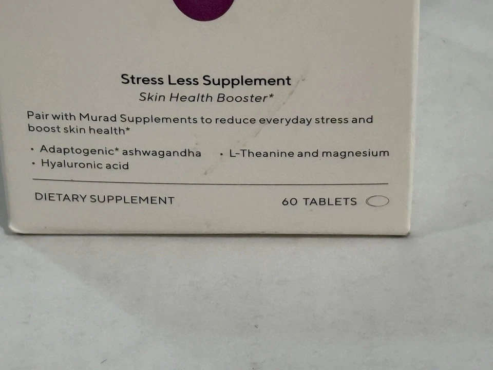 Murad Stress Less Supplements Skin Health Booster 60 comprimidos - caducidad 12/25 Nuevo en caja Foto 4 de 4