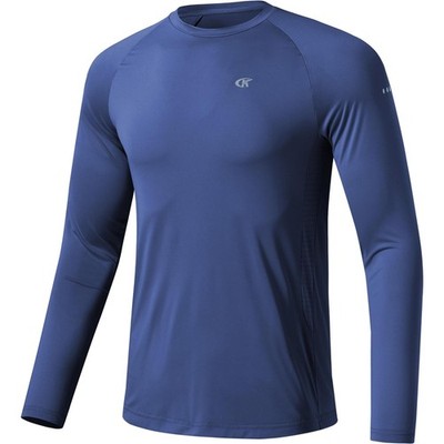 UV Shirt Herren Langarm Schwimmen Surfen Rashguard UPF 50+ schnell trocknend