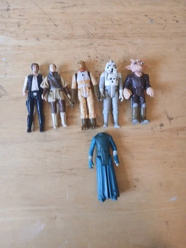 Lot of 5 Vintage loose Star Wars figures 70's 80's no accessories